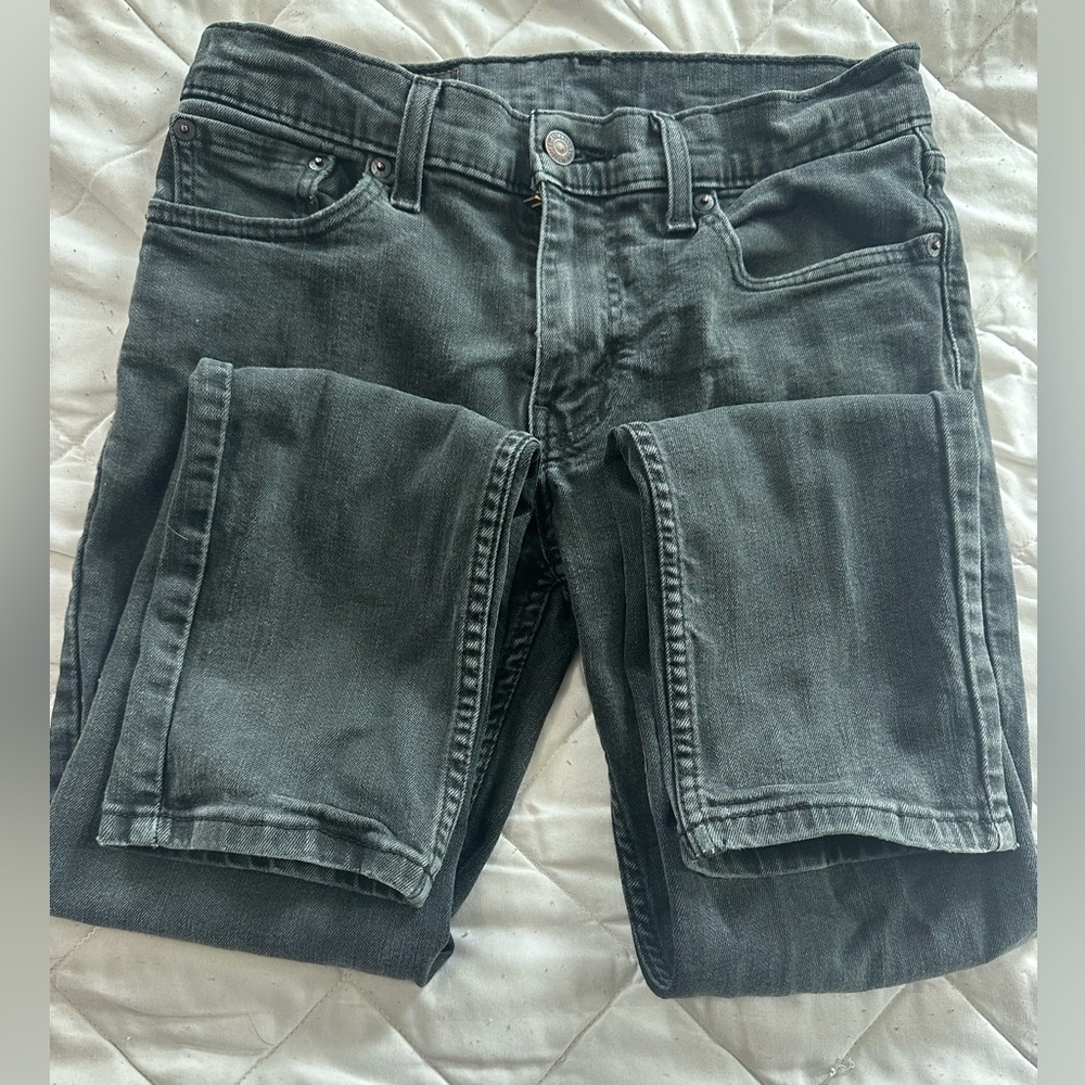 Men's faded black jeans
